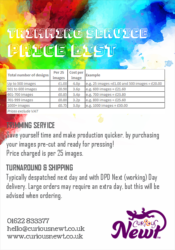 Trimming and pre-cut transfer service prices