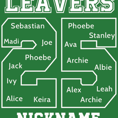 School leavers' back print 270x300mm Thumbnail