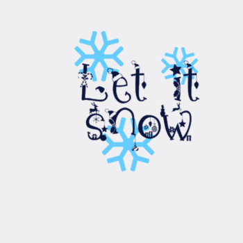 Let it snow adult t-shirt Design