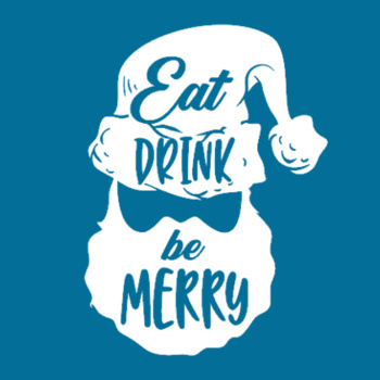 Eat Drink and Be Merry adult t-shirt Design