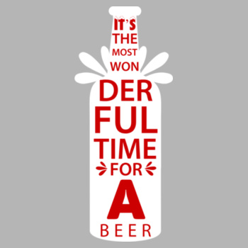 It's the Most Wonderful Time for a Beer adult t-shirt Design