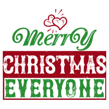 Adult's apron Merry Christmas Everyone Design