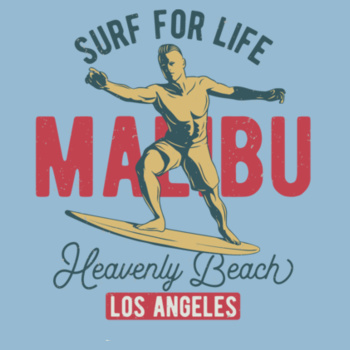 Malibu retro vintage sweatshirt Design