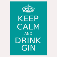 Keep calm and drink gin Design