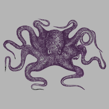 Unisex purple squid t-shirt Design