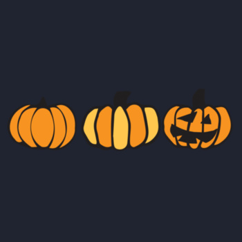 Three pumpkins Halloween kids t-shirt Design