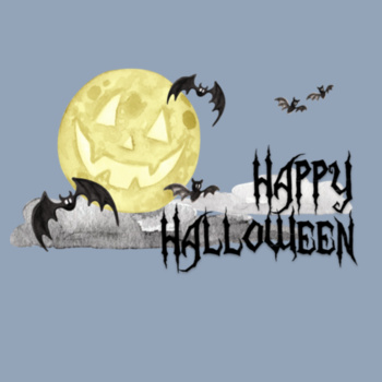 Halloween bats in the night sky adult t-shirt Design