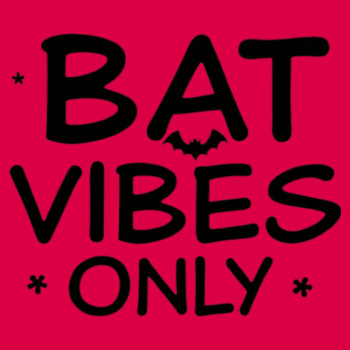 Bat vibes adult t-shirt Design