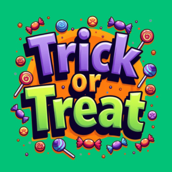 Trick or Treat kids t-shirt Design