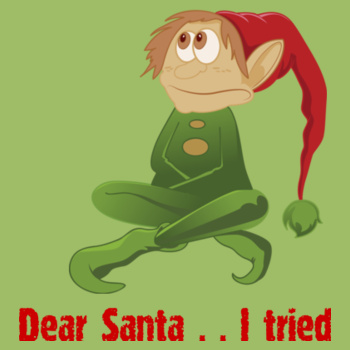 Dear Santa I tried tote bag Design