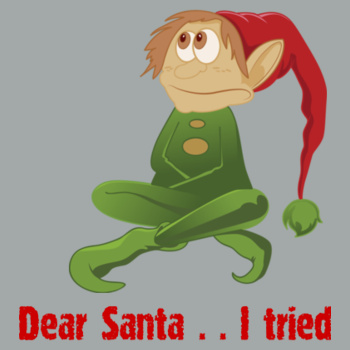 Kids' Dear Santa I tried t-shirt Design