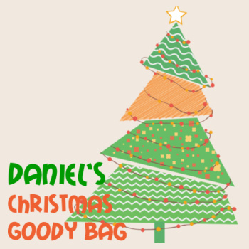 Kids' Christmas goody bag with custom name Design