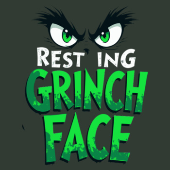 Resting Grinch Face adult sweatshirt Design