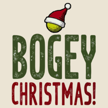Bogey Christmas golf adult t-shirt Design