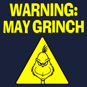 Warning: May Grinch apron Design