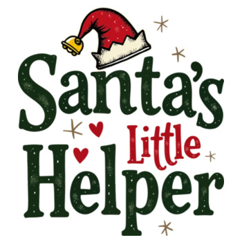 Santa’s Little Helper toddler long sleeve t-shirt Design