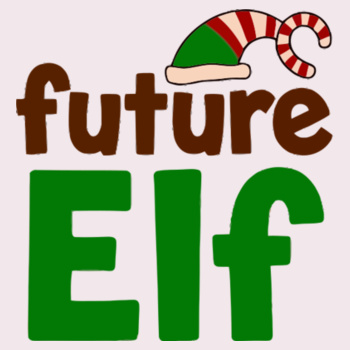 Future Elf in Training toddler long sleeve t-shirt Design