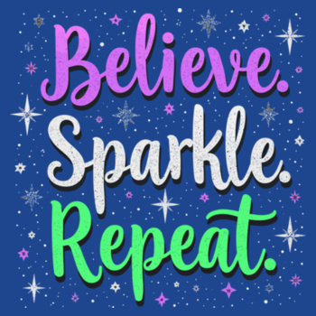 Sparkle. Shine. Repeat. adult hoodie Design
