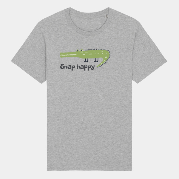 Snap happy crocodile unisex t-shirt Thumbnail