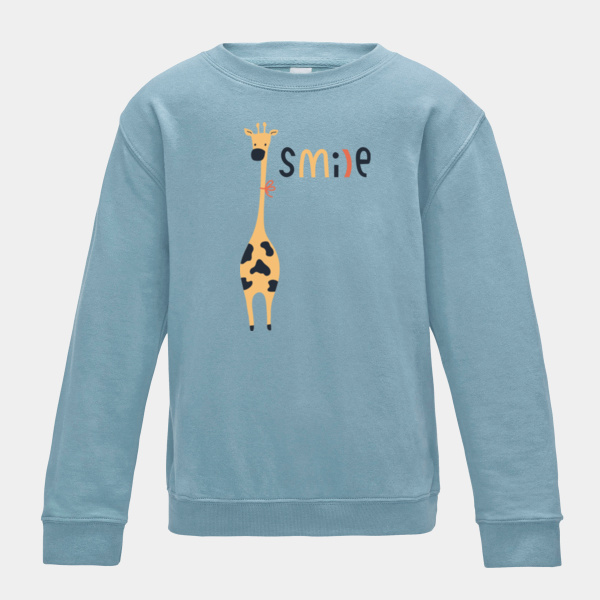 Smile giraffe children's sweatshirt Thumbnail