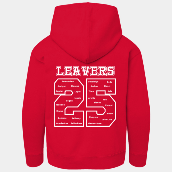 Leigh Academy Oaks Leavers 2025 children's size hoodie Thumbnail