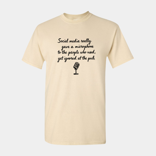 "Pub Philosopher with Wi-Fi" – Handwritten Sarcastic T-Shirt Thumbnail