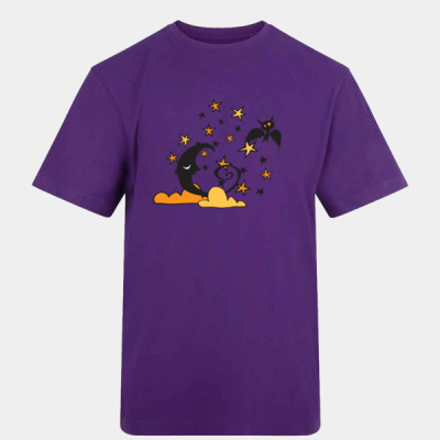 Little bat night sky adult t-shirt Thumbnail