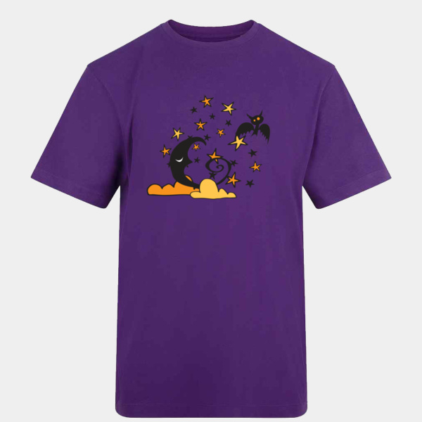 Little bat night sky adult t-shirt Thumbnail