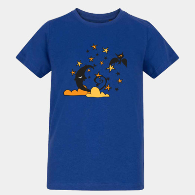 Little bat night sky kids t-shirt Thumbnail