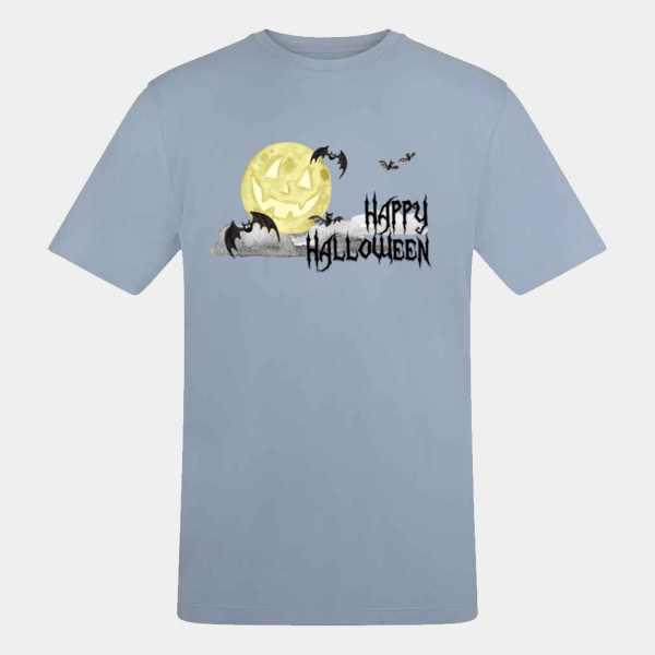 Halloween bats in the night sky adult t-shirt Thumbnail