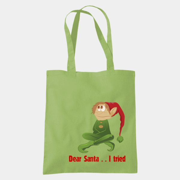 Dear Santa I tried tote bag Thumbnail