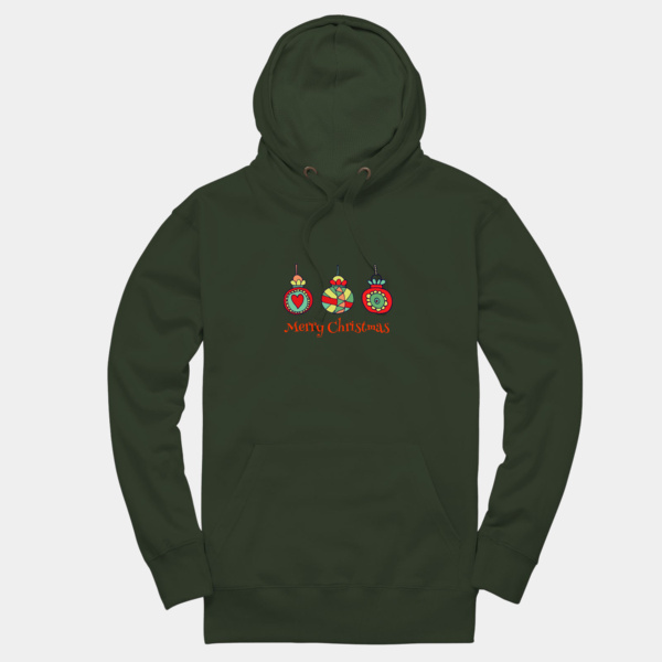 Merry Christmas Baubles adult hoodie Merry Christmas Baubles adult hoodie Thumbnail