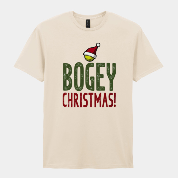 Bogey Christmas golf adult t-shirt Thumbnail