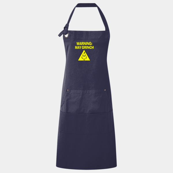 Warning: May Grinch apron Thumbnail