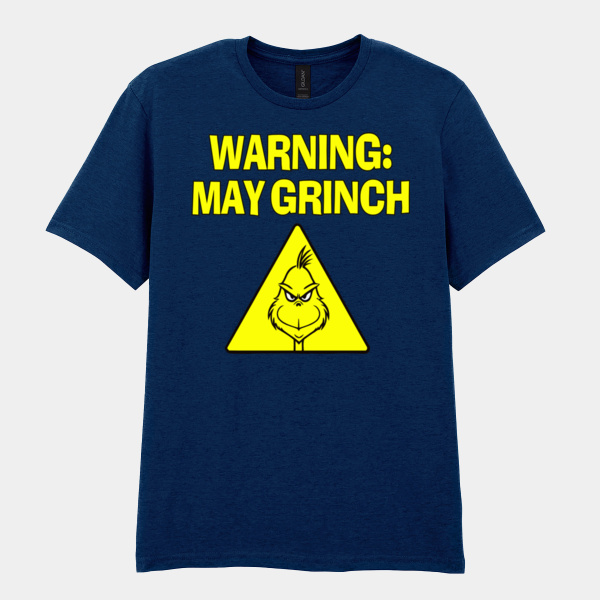 Warning: May Grinch adult t-shirt Thumbnail
