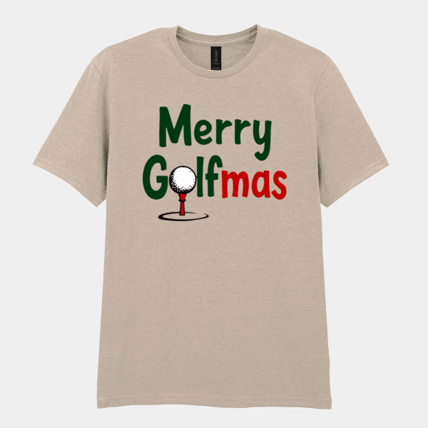 Merry Golfmas adult t-shirt Thumbnail