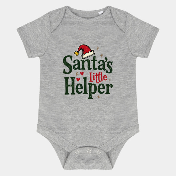 Santa’s Little Helper baby body suit Thumbnail