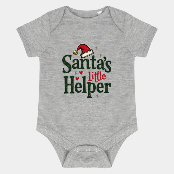 Santa’s Little Helper baby body suit Thumbnail