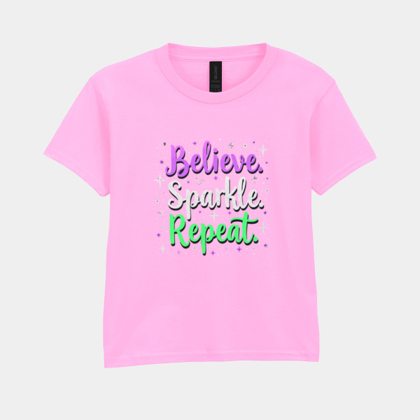 Sparkle. Shine. Repeat. kids t-shirt Thumbnail