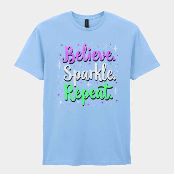Sparkle. Shine. Repeat. adult t-shirt Thumbnail