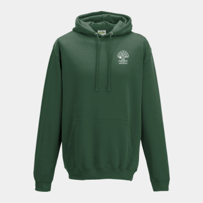 Adult sizes - Colliers Street Leavers hoodie with front, back & arm print Thumbnail