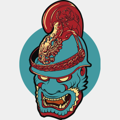 Oriental warrior helmet Thumbnail