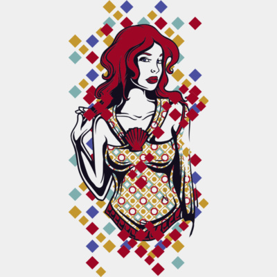 Graffiti art woman Thumbnail