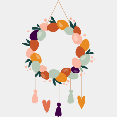 Easter hanging wreath Thumbnail