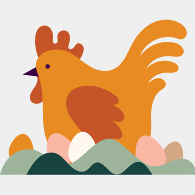 Chicken and Easter eggs Thumbnail