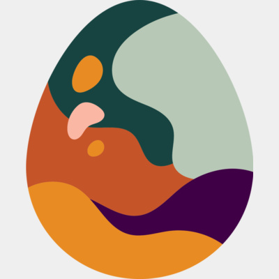 Multi-coloured Easter egg Thumbnail