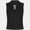 Women's high neck crop vest Thumbnail