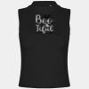 Women's high neck crop vest Thumbnail