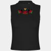 Women's high neck crop vest Thumbnail