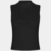 Women's high neck crop vest Thumbnail